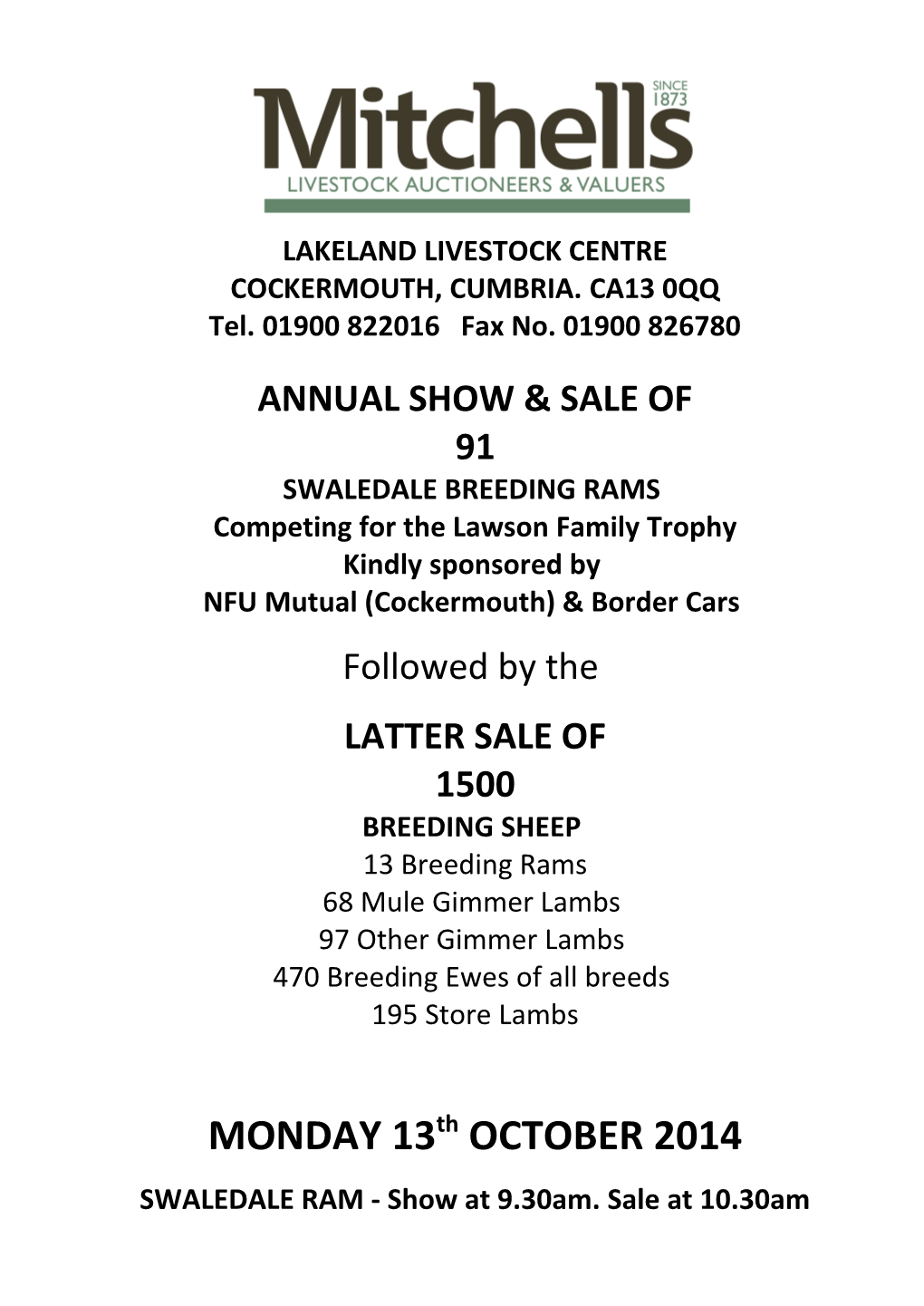 Lakeland Livestock Centre