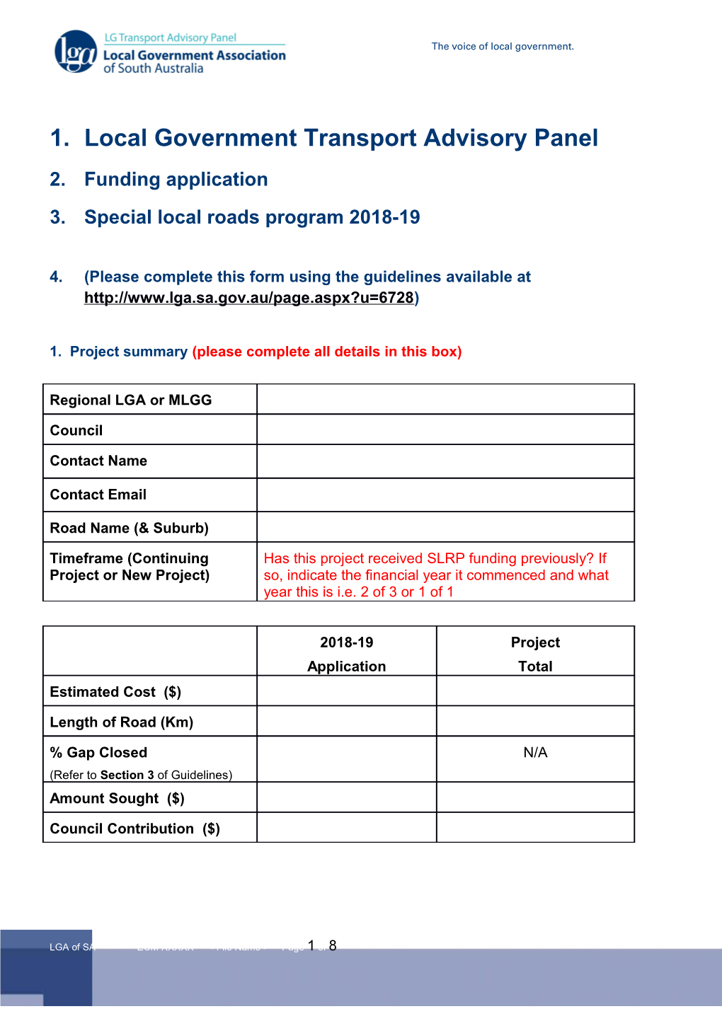 Local Government Transport Advisory Panel