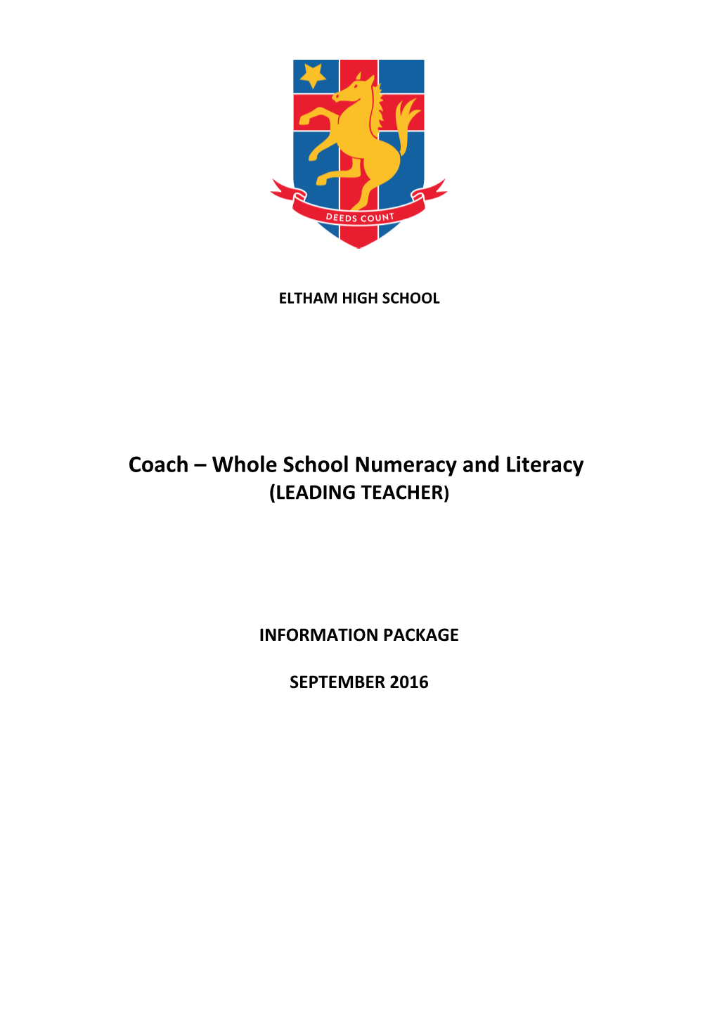 Coach Whole School Numeracy and Literacy