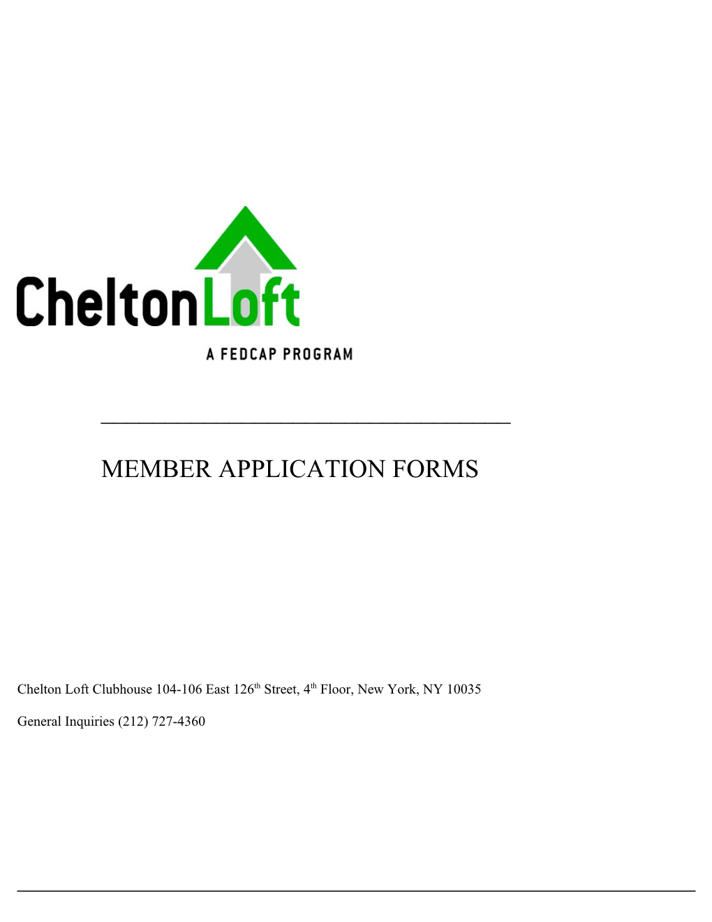 Chelton Loft Clubhouse 104-106 East 126Th Street, 4Th Floor, New York, NY 10035