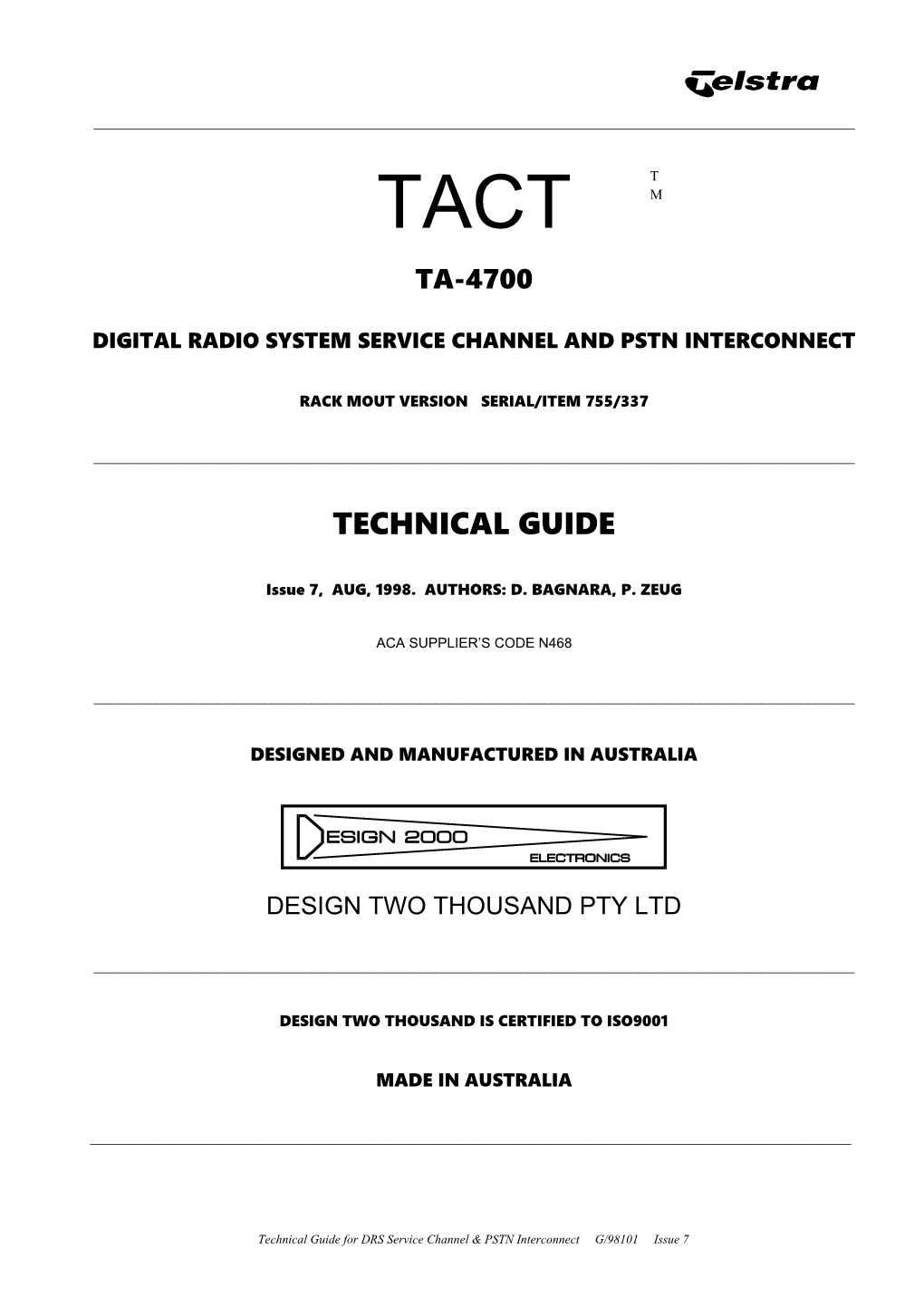Digital Radio System Service Channel and Pstn Interconnect