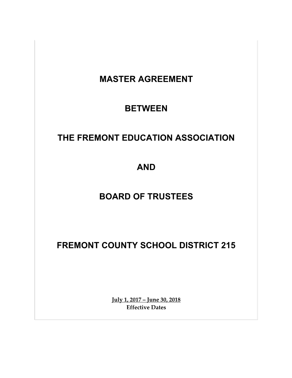 The Fremont Education Association