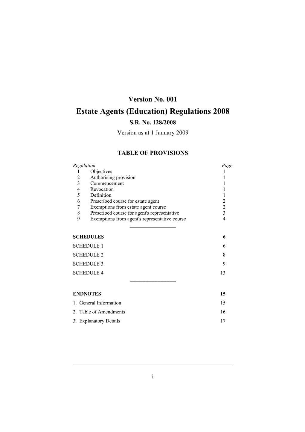 Estate Agents (Education) Regulations 2008