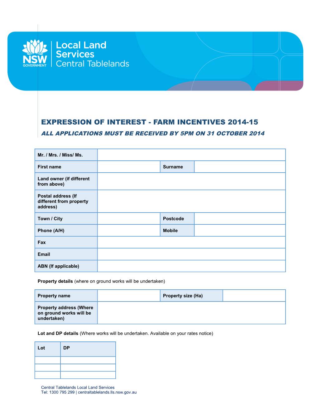 Property Details (Where on Ground Works Will Be Undertaken)