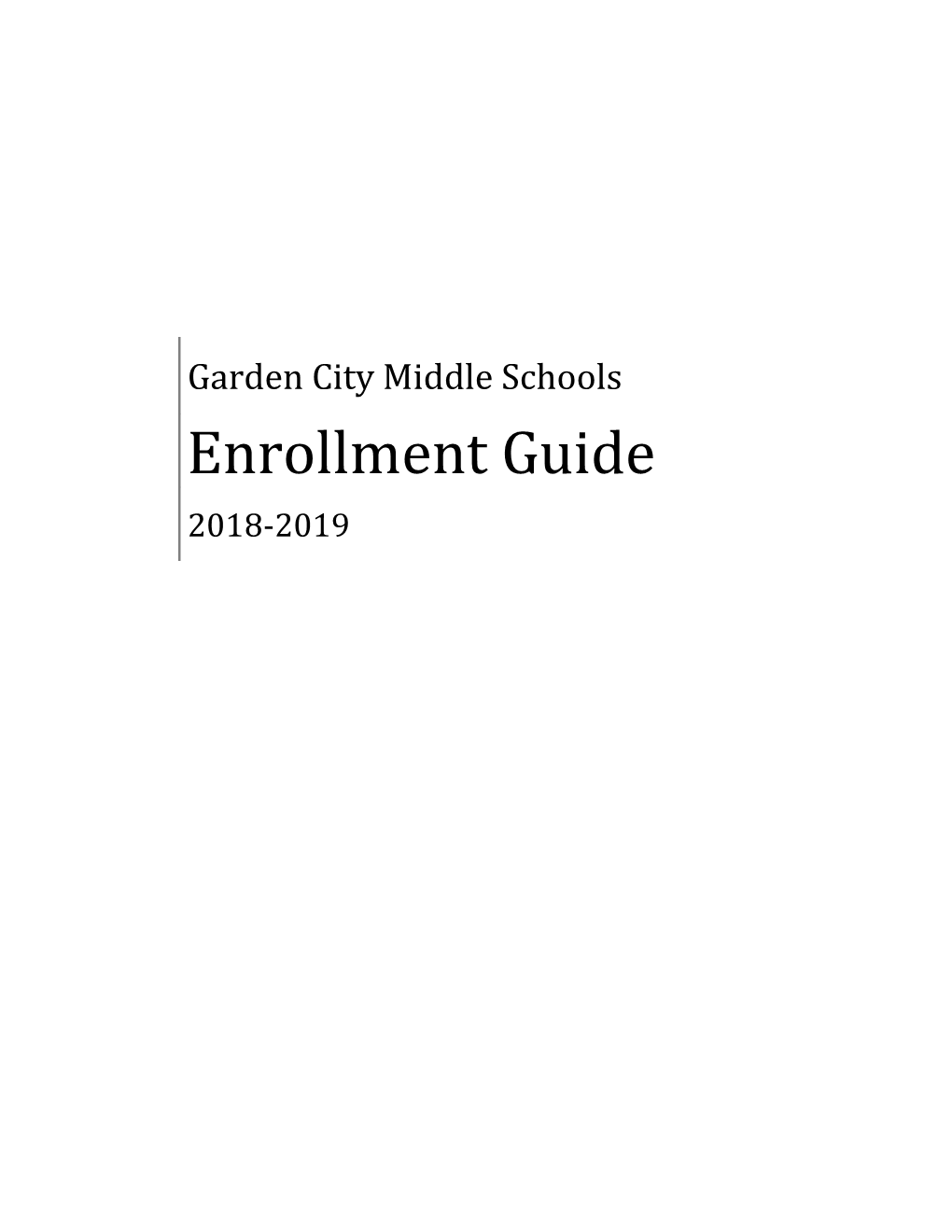 Garden City Middle School Counselors