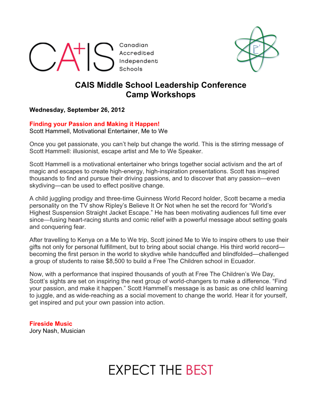 CAIS Middle School Leadership Conference