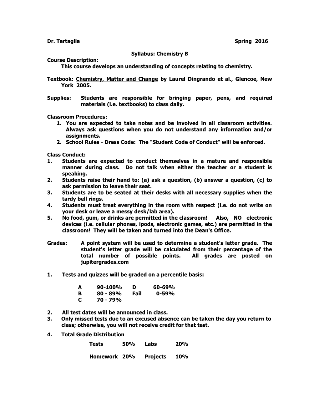 This Course Develops an Understanding of Concepts Relating to Chemistry