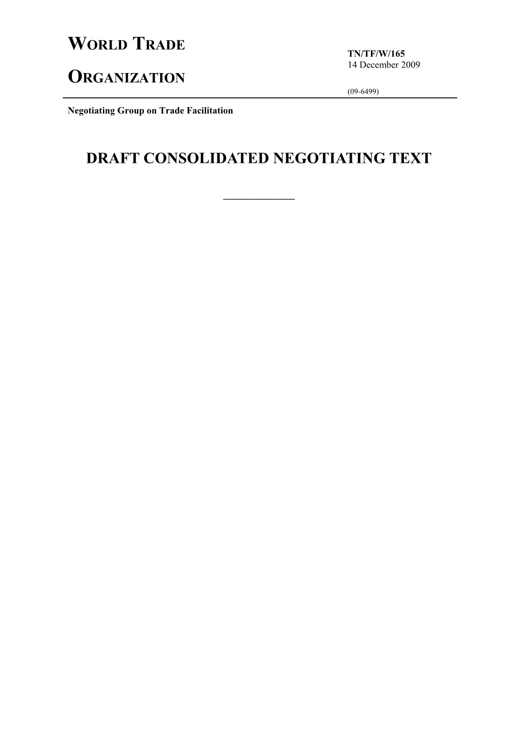 Draft Consolidated Negotiating Text