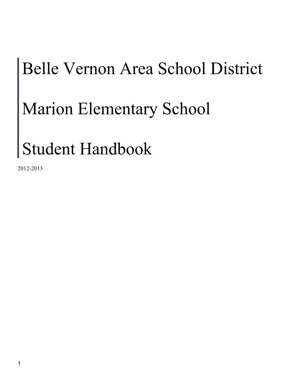 Belle Vernon Area School District
