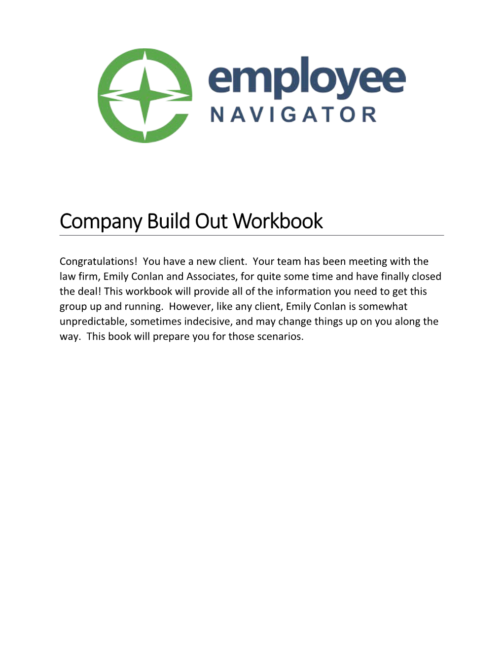 Company Build out Workbook
