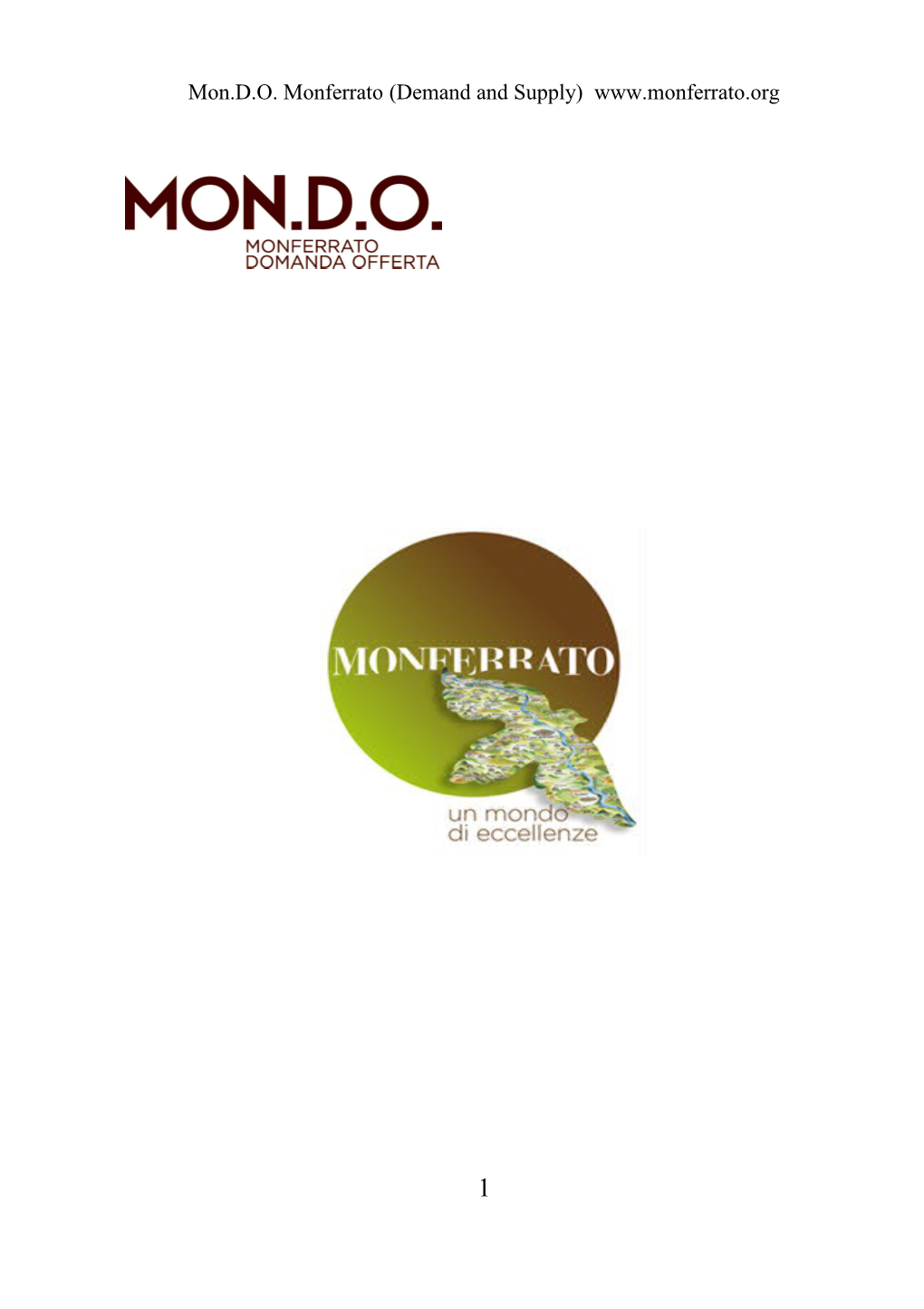 Mon.D.O. Monferrato (Demand and Supply)
