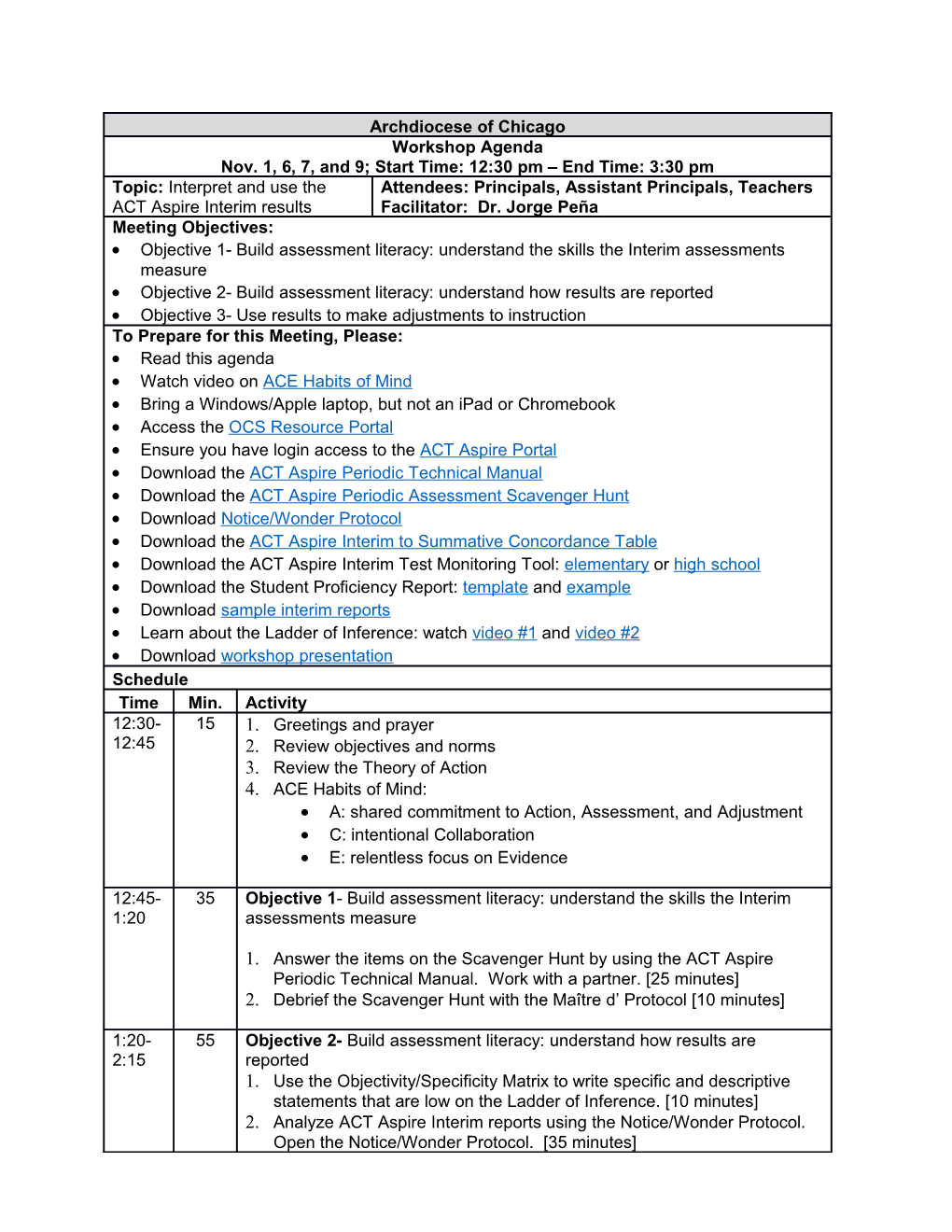 Objective 1- Build Assessment Literacy: Understand the Skills the Interim Assessments Measure