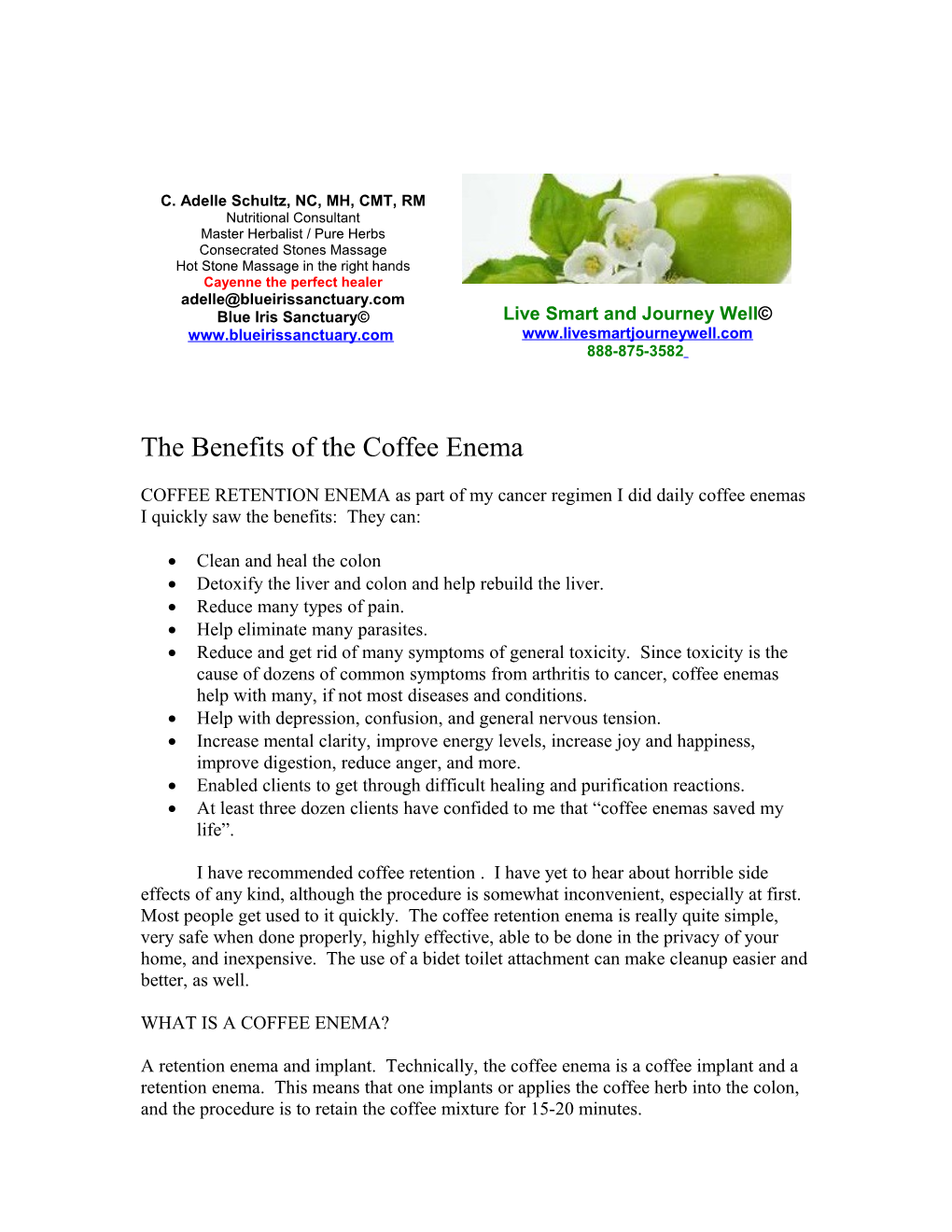 COFFEE RETENTION ENEMA As Part of My Cancer Regimen I Did Daily Coffee Enemas I Quickly