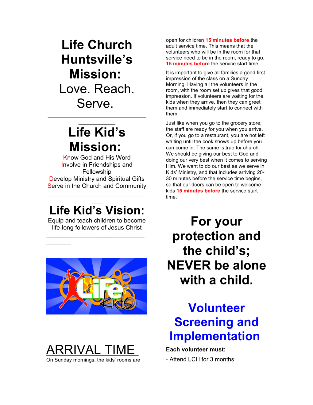 Life Church Huntsville S Mission