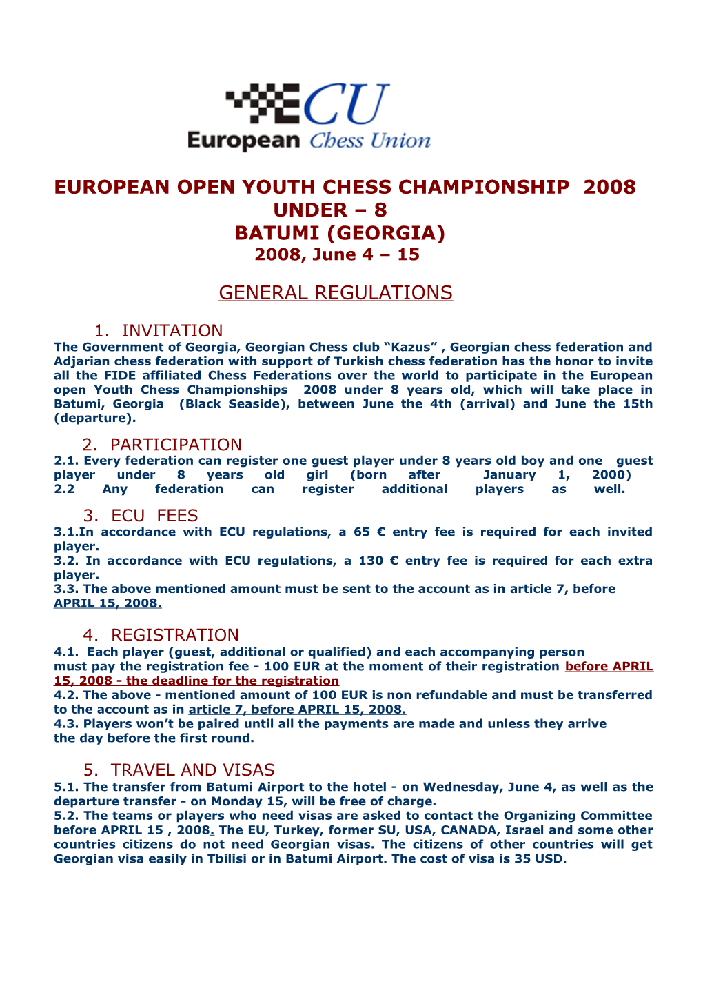 European Open Youth Chess Championship 2008