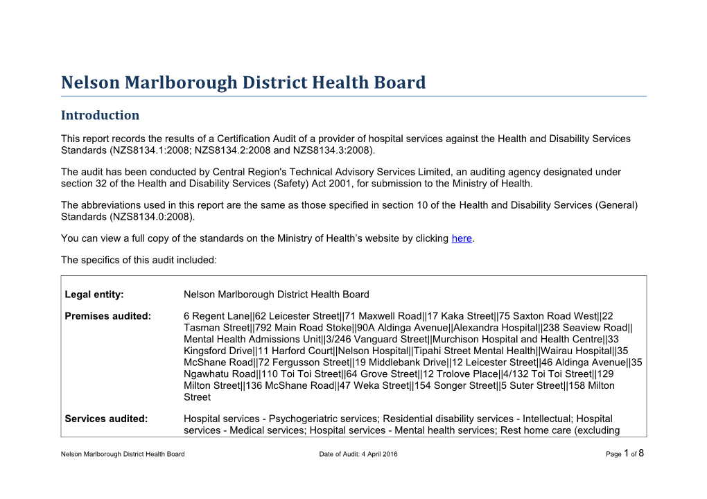 Nelson Marlborough District Health Board