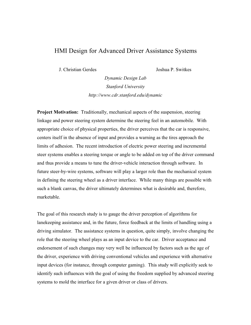 HMI Design for Advanced Driver Assistance Systems