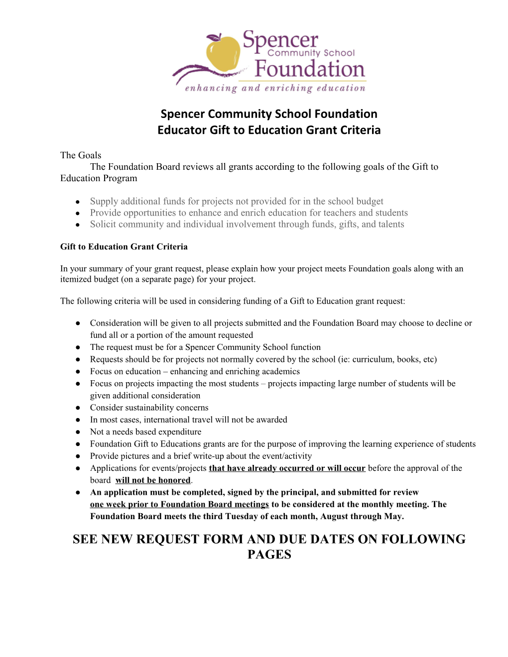 Spencer Community School Foundation