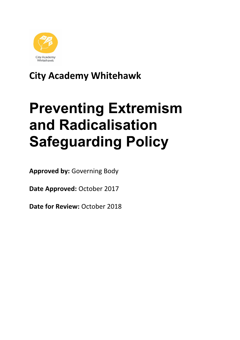 Preventing Extremism and Radicalisation