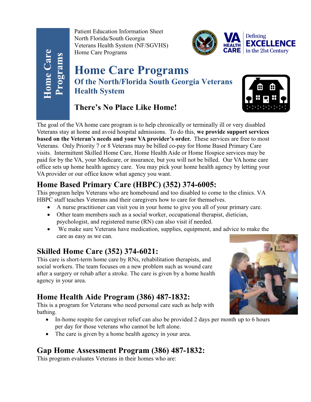 Home Care Programs of NF/SGVHS
