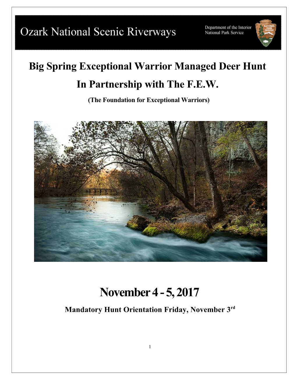 Big Spring Exceptional Warrior Managed Deer Hunt