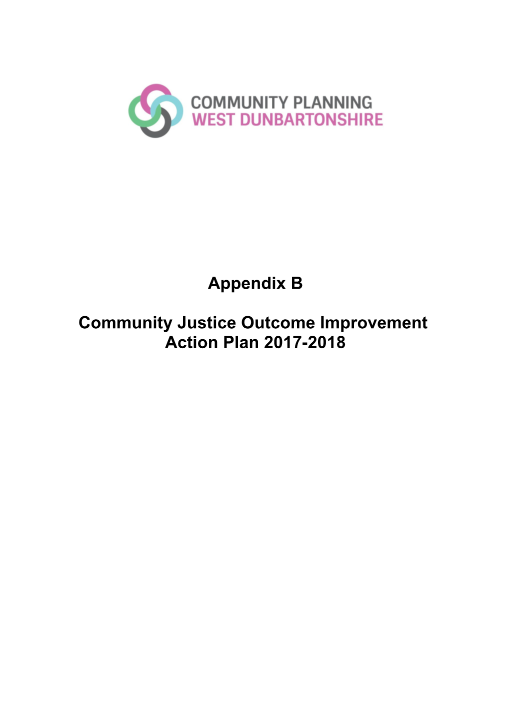West Dunbartonshire Community Justice Implementation Action Plan