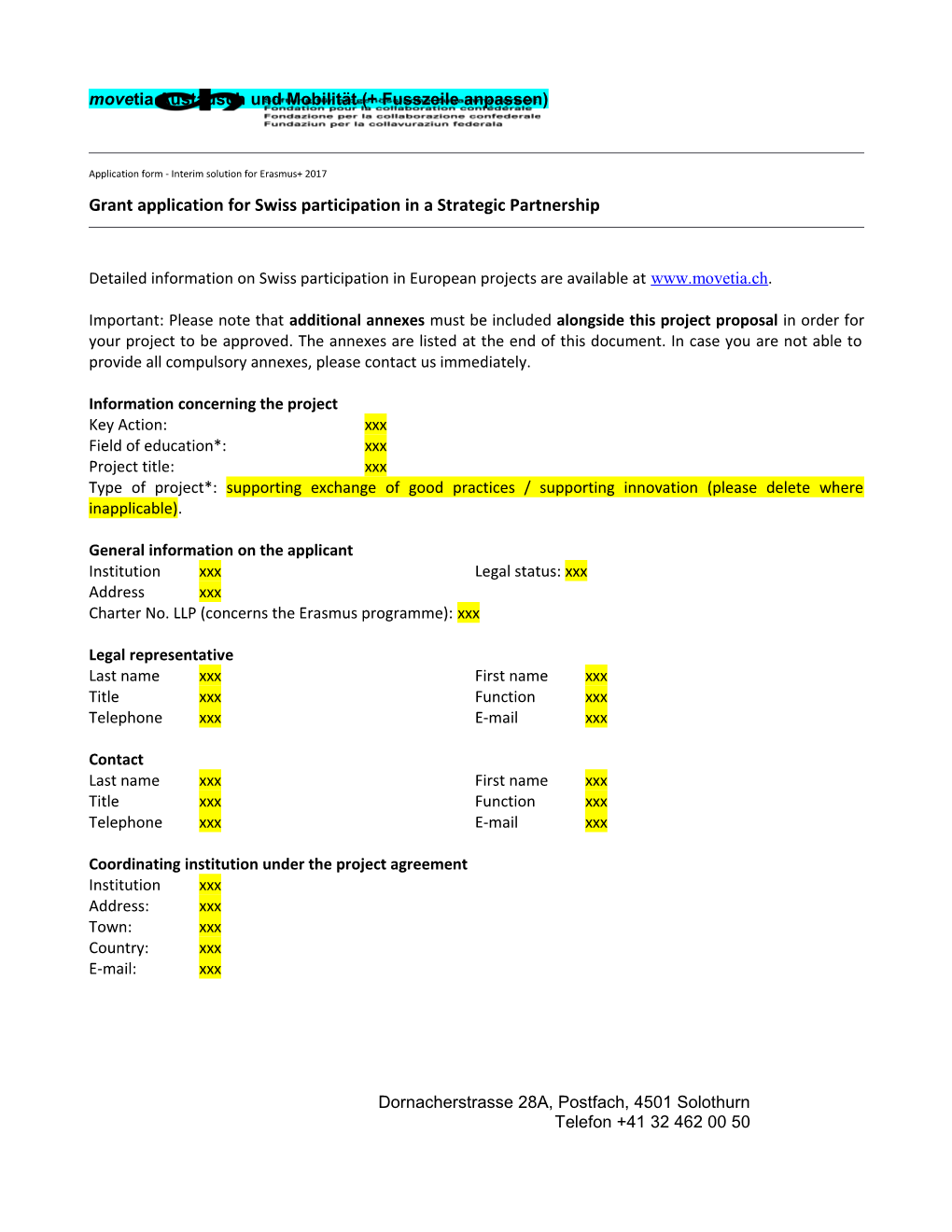 Ch Stiftung Aktennotiz