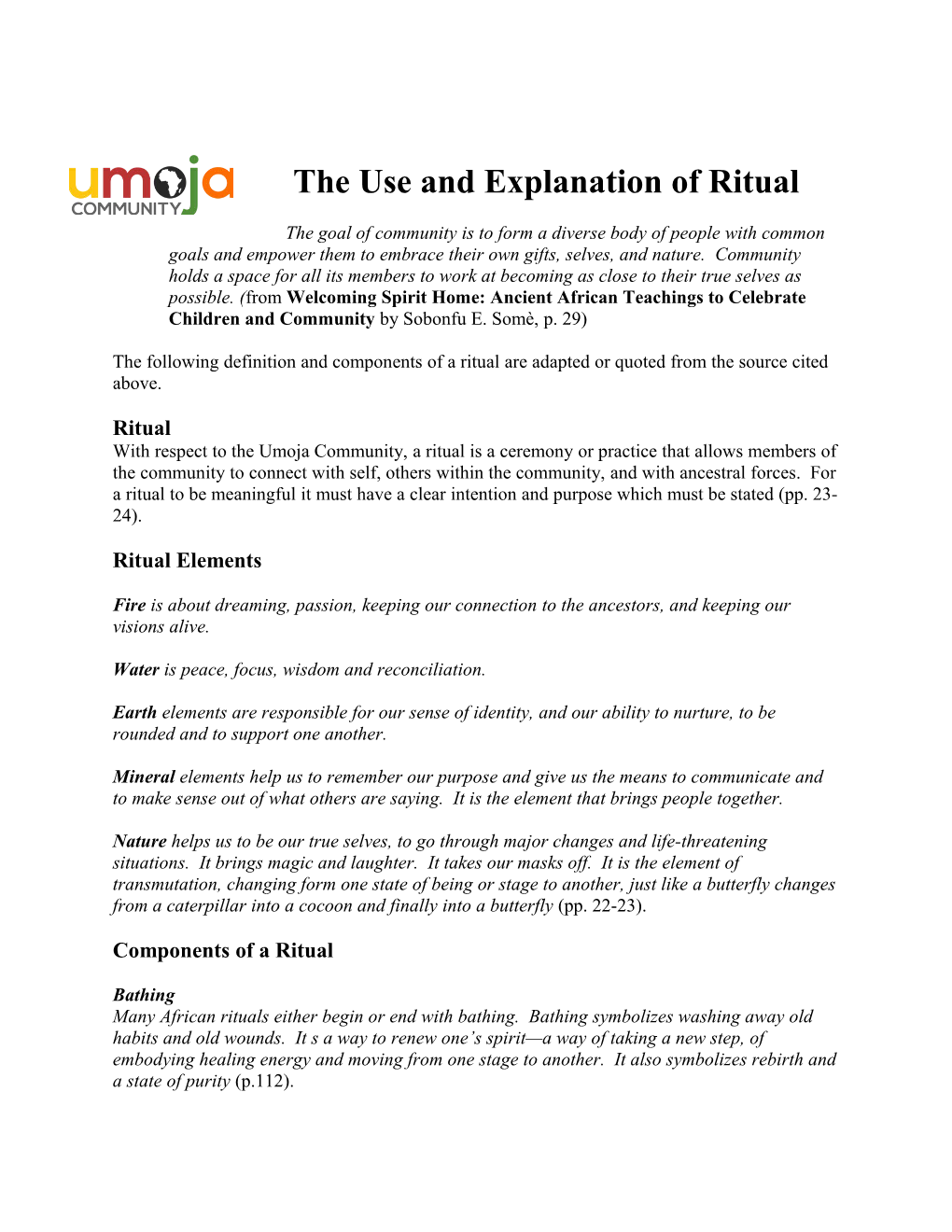The Use and Explanation of Ritual