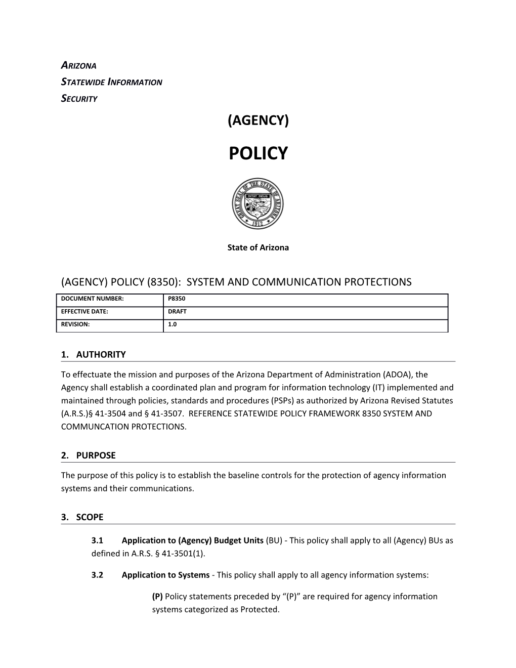 System and Communication Protection Policy