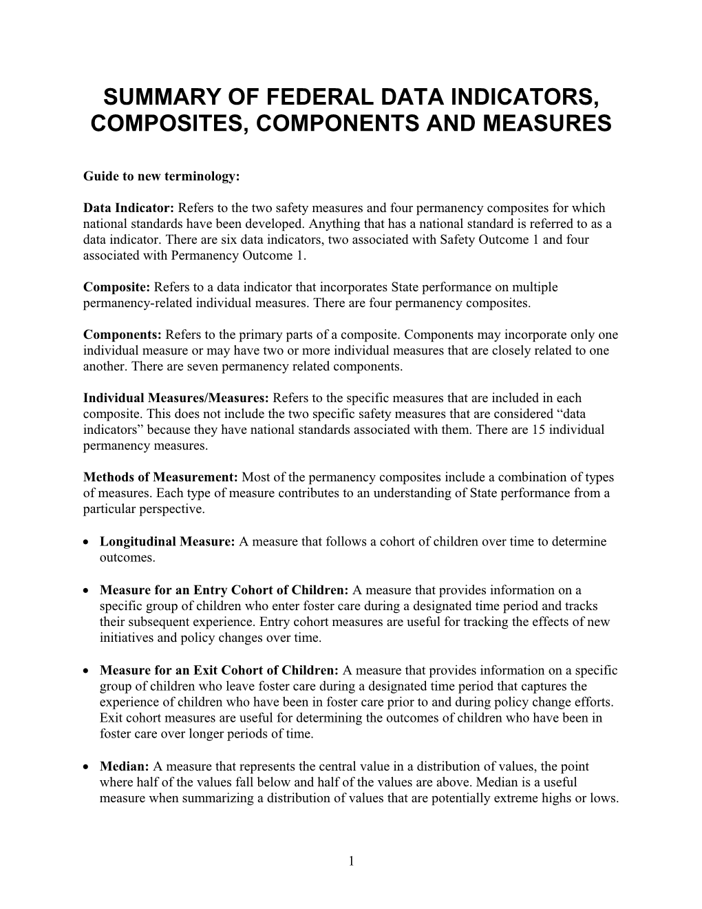 Federal Data Indicators