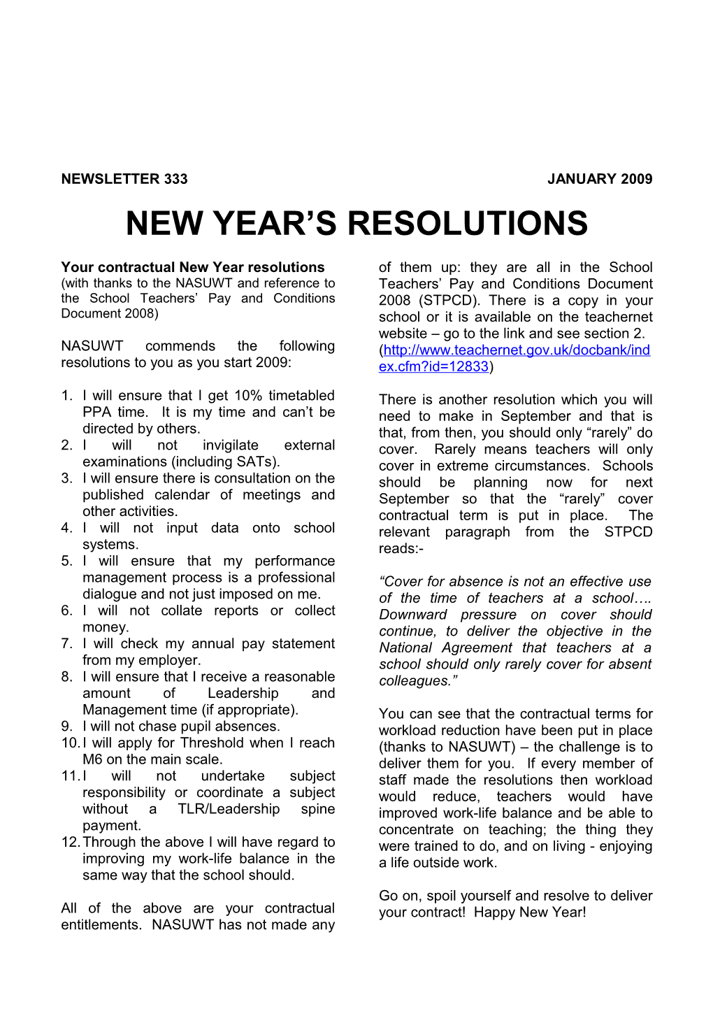 Your Contractual New Year Resolutions