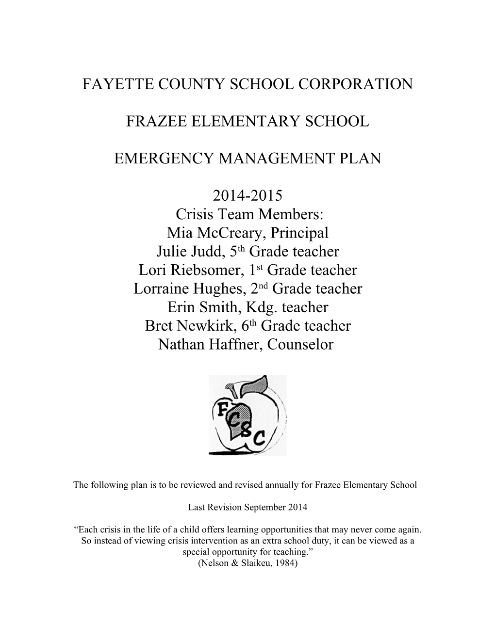 Fayette County School Corporation