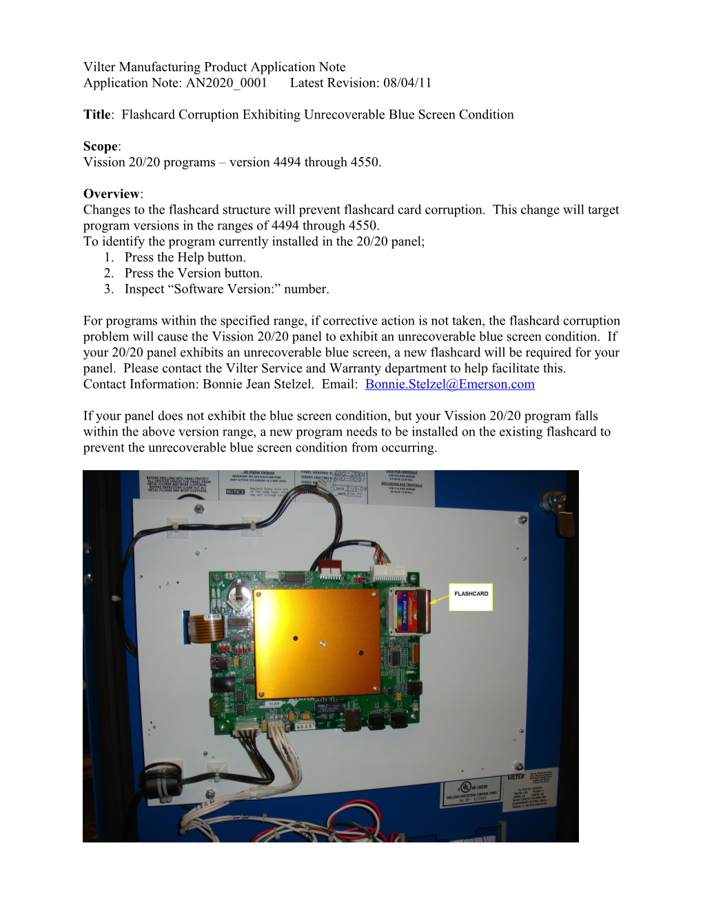 Vilter Manufacturing Product Application Note