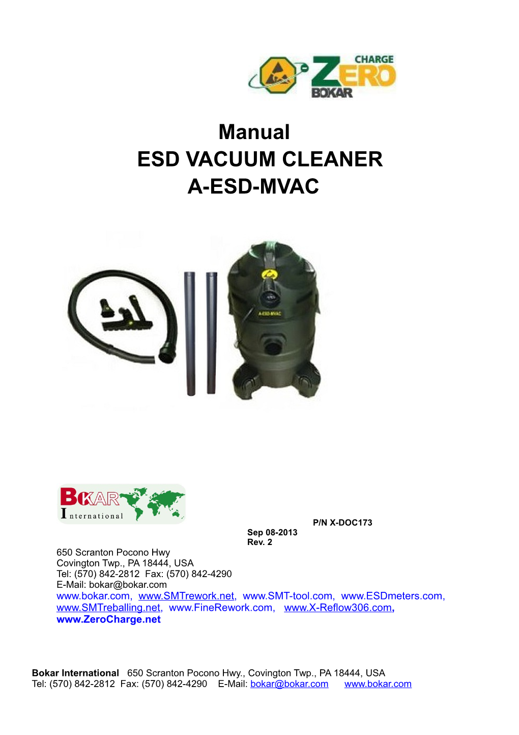 Esd Vacuum Cleaner