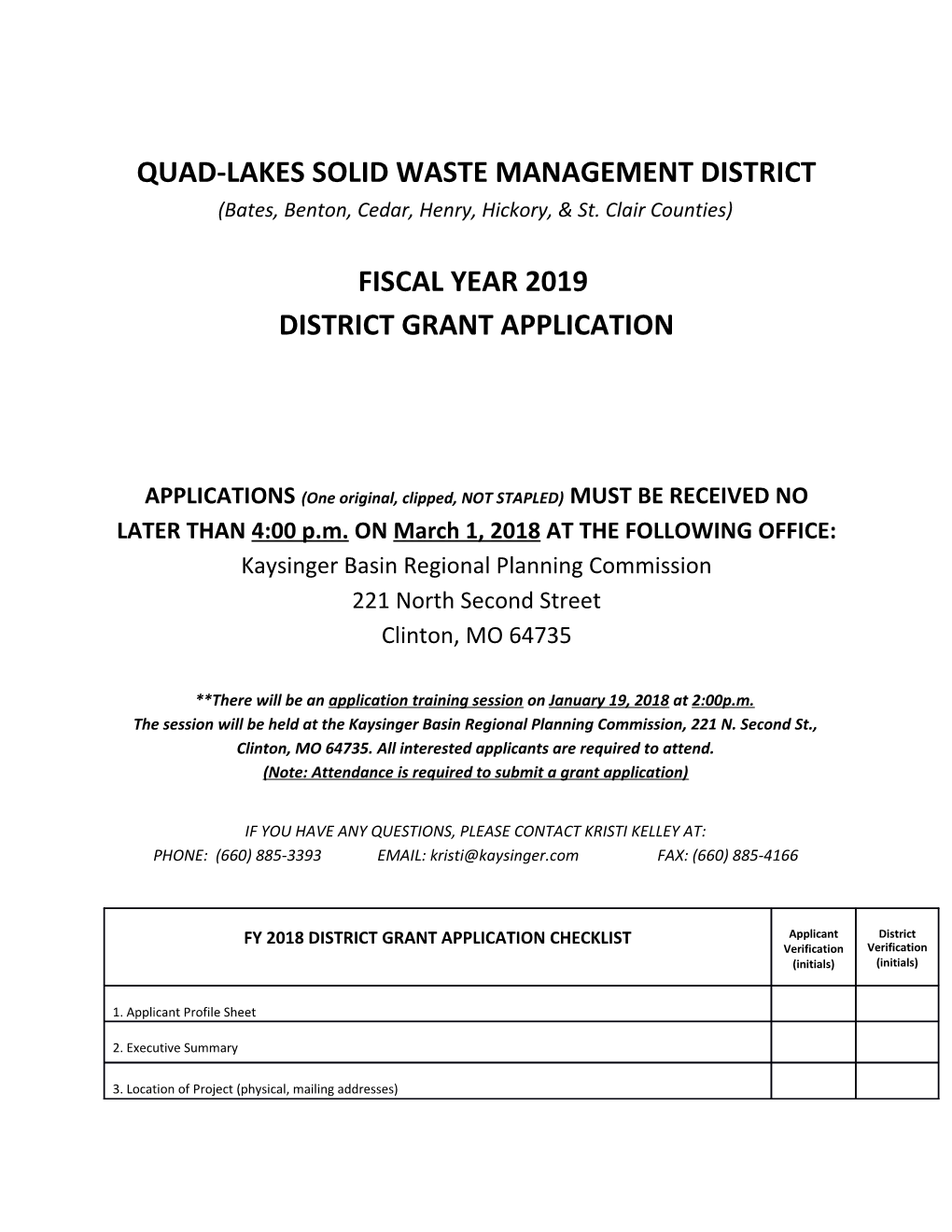 Quad-Lakes Solid Waste Management District