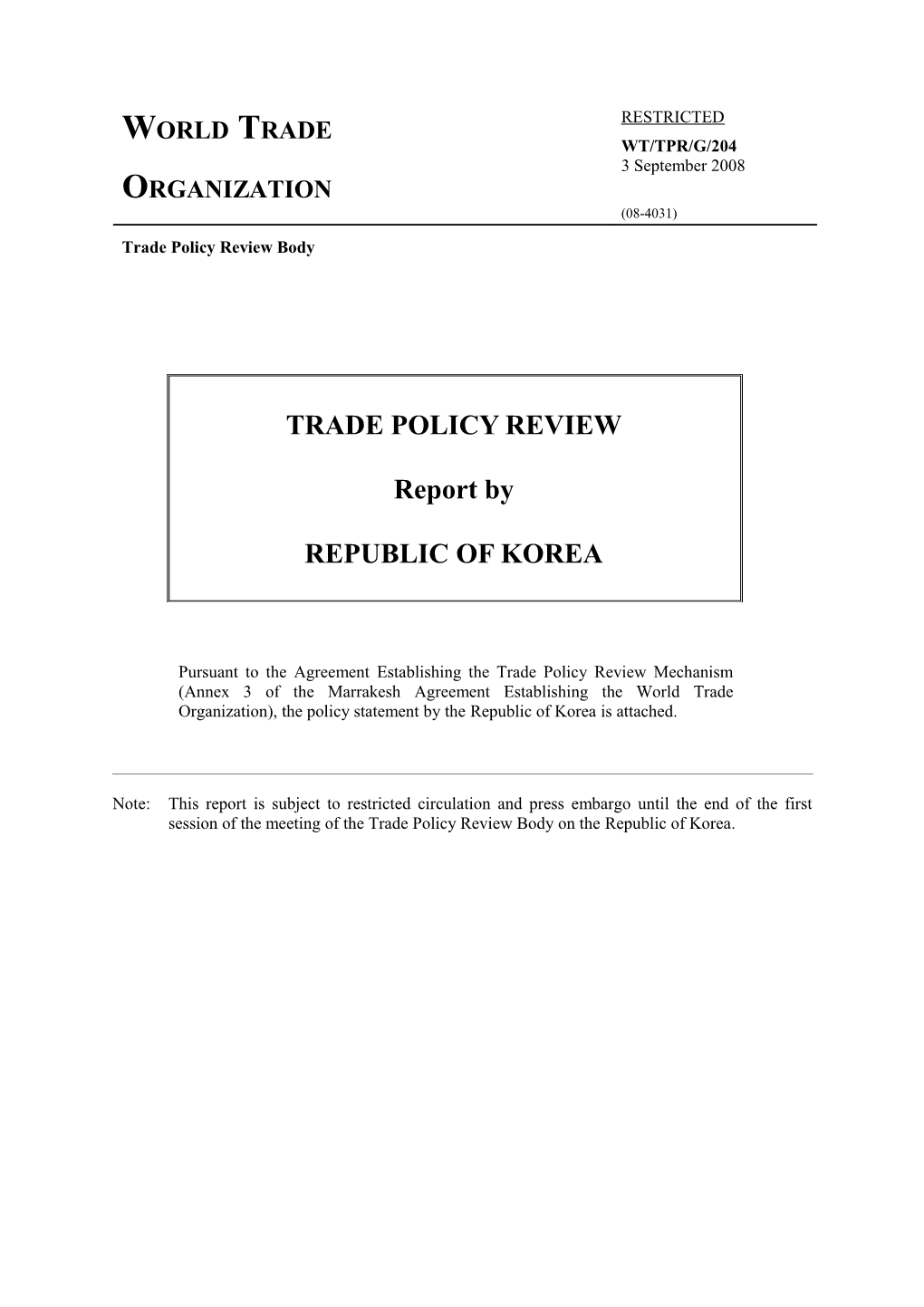 I.KOREA in the Global TRADING SYSTEM5