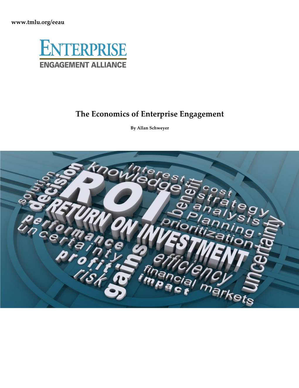Enterprise Engagement: the Textbook