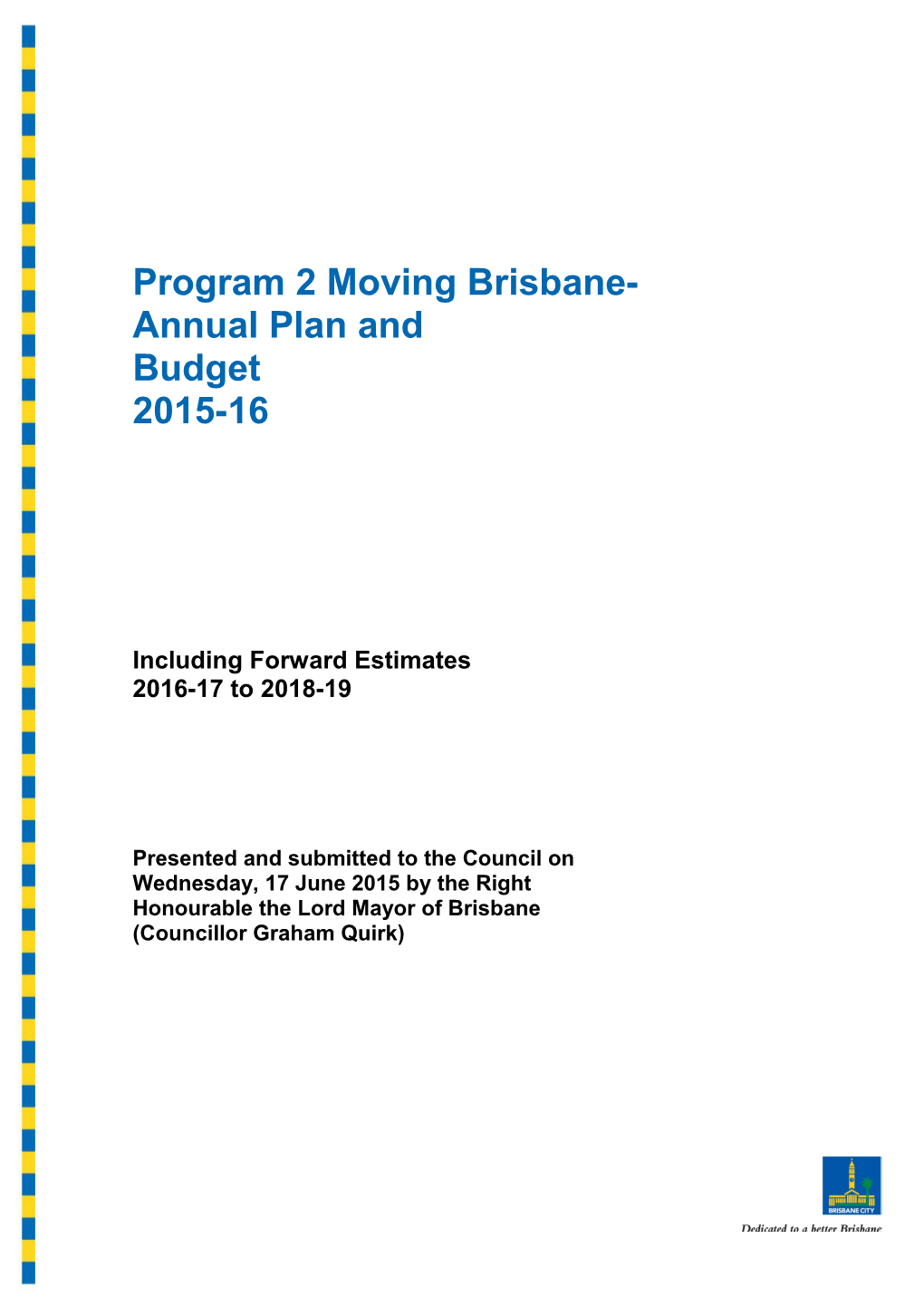 Program 2Moving Brisbane