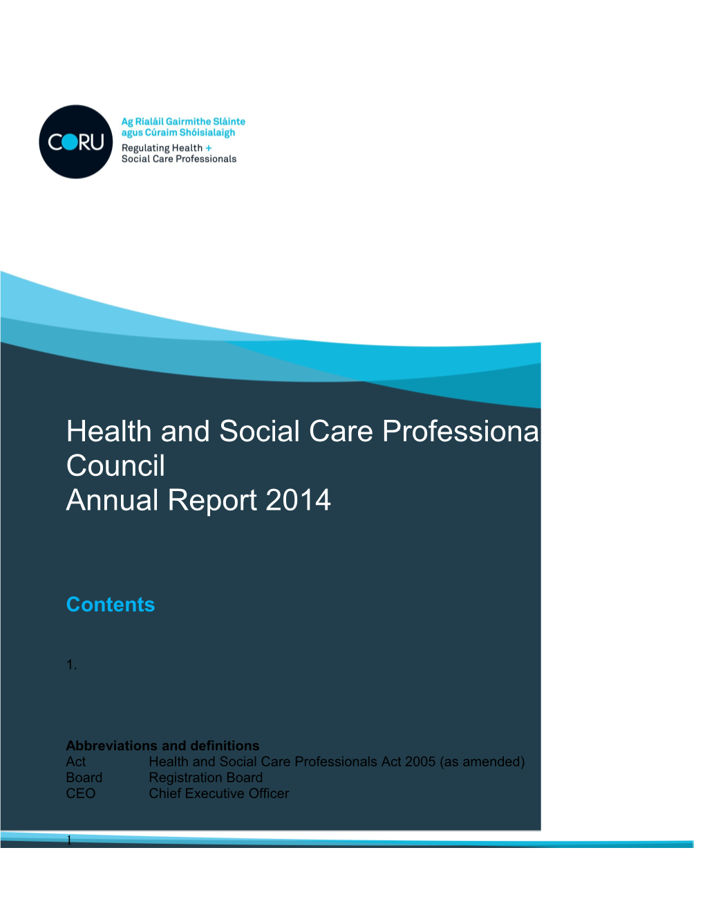 Health and Social Care Professionals Council