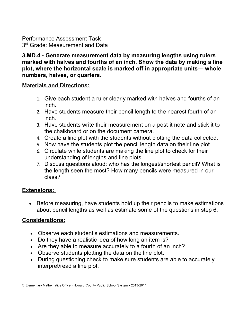 3Rd Grade: Measurement and Data