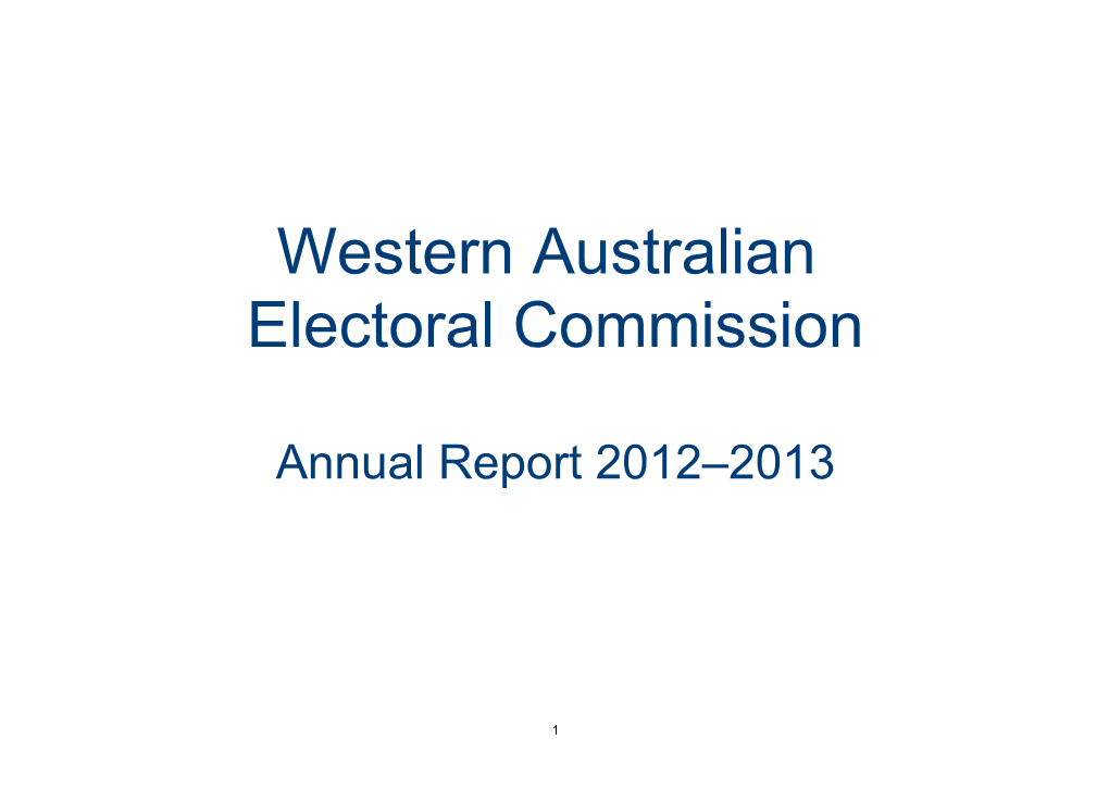 Western Australian Electoral Commission