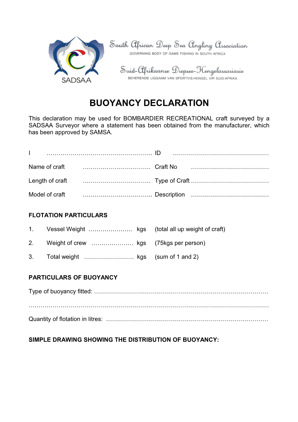Buoyancy Declaration