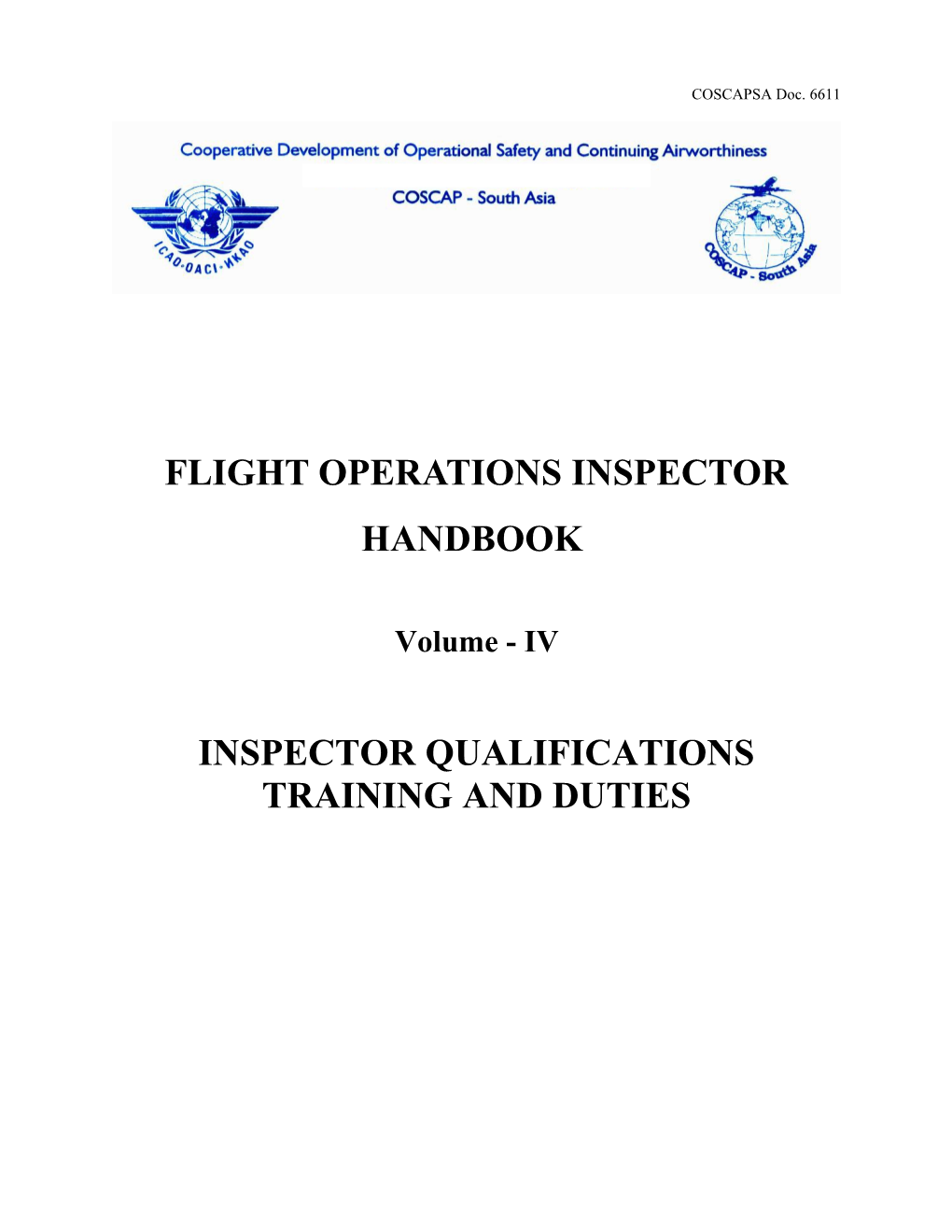 Flight Operations Inspectors