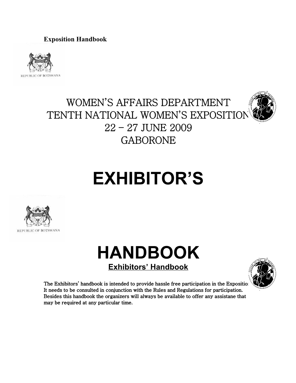 Exposition Handbook
