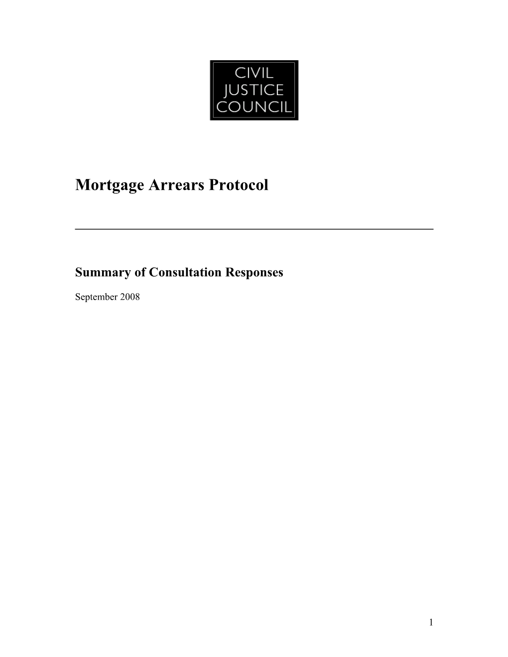 Mortgage Arrears Protocol