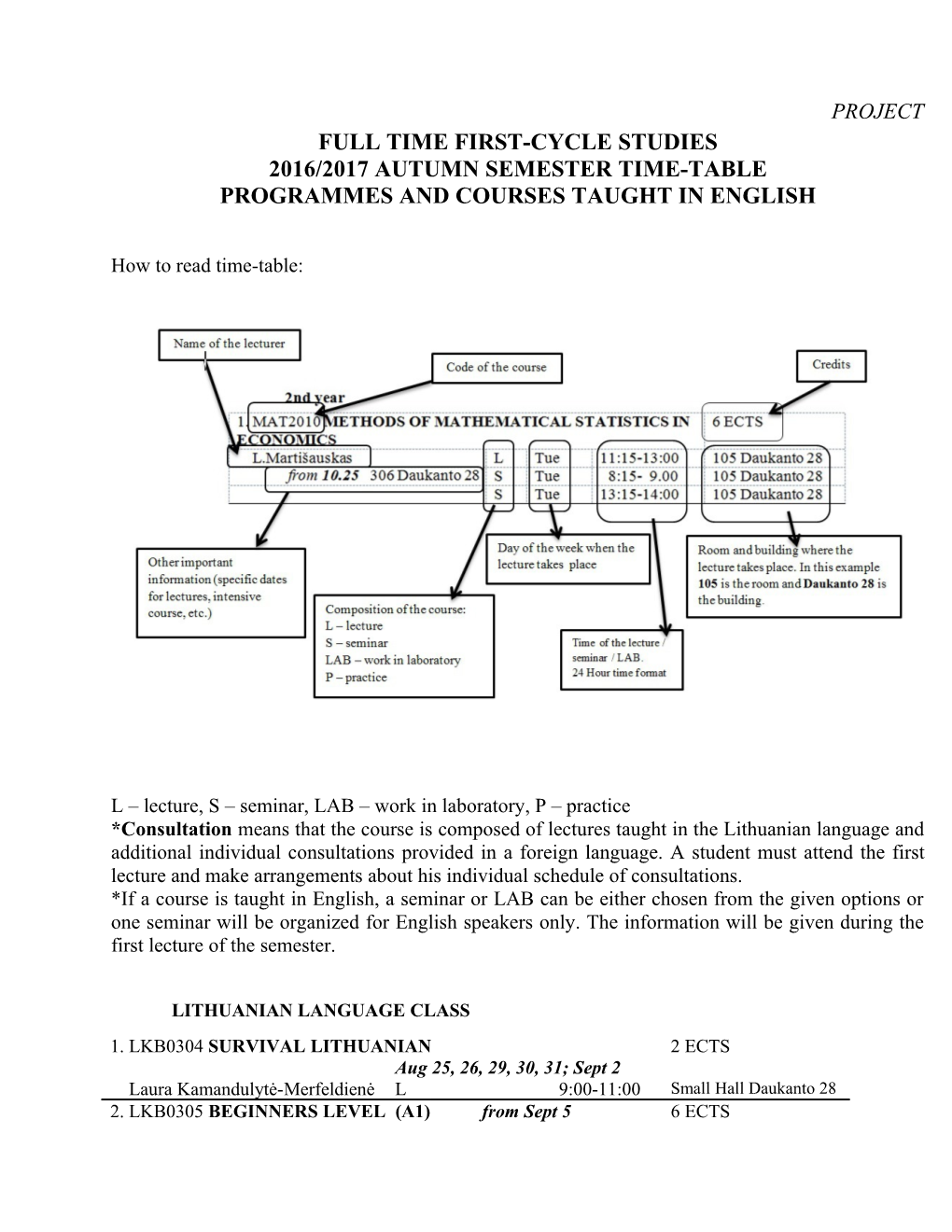 Full Time First-Cycle Studies