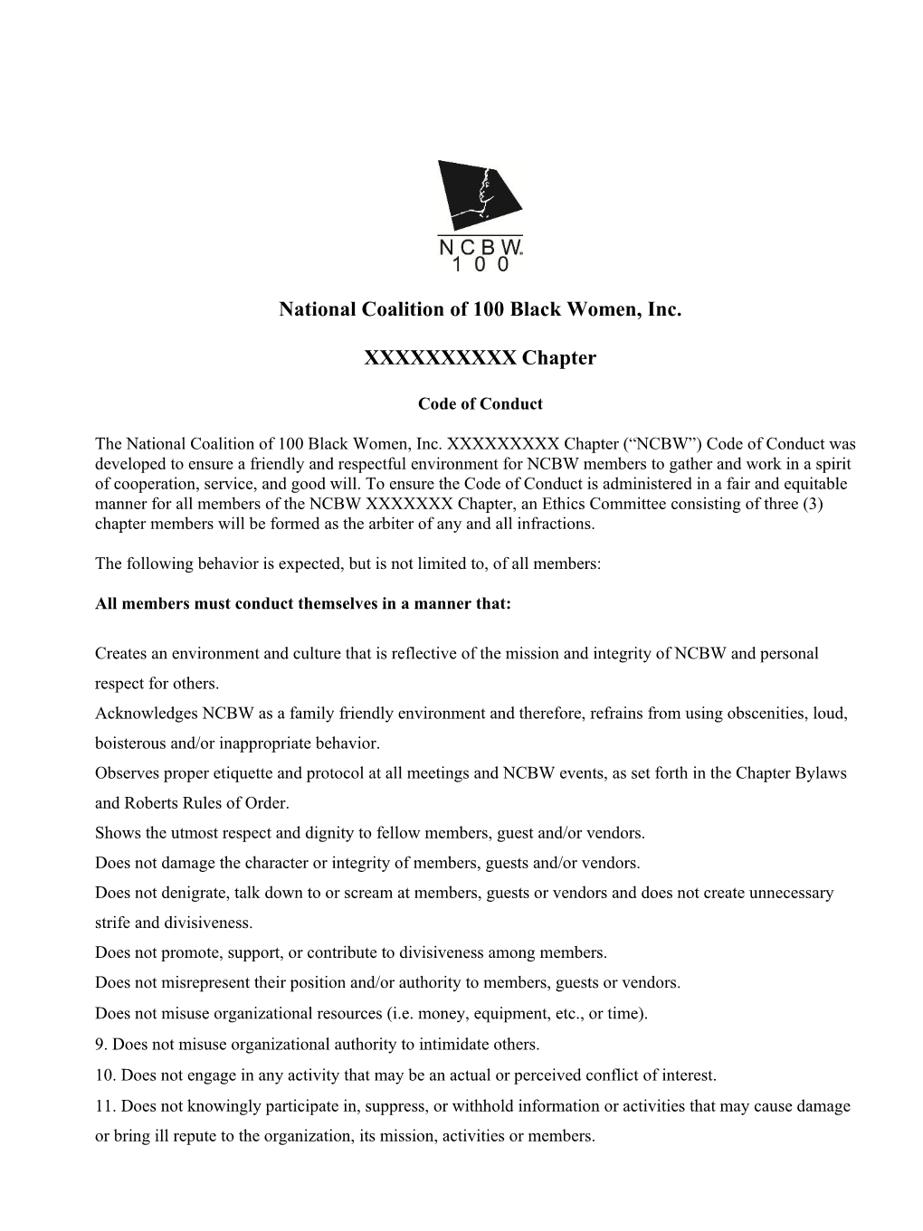 National Coalition of 100 Black Women, Inc