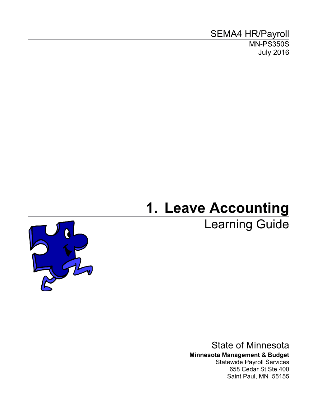 Learning Guide: Leave Accounting