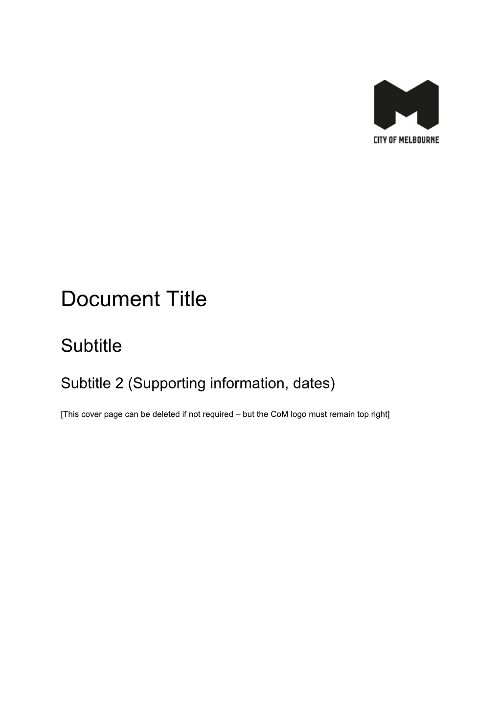 Subtitle 2 (Supporting Information, Dates)