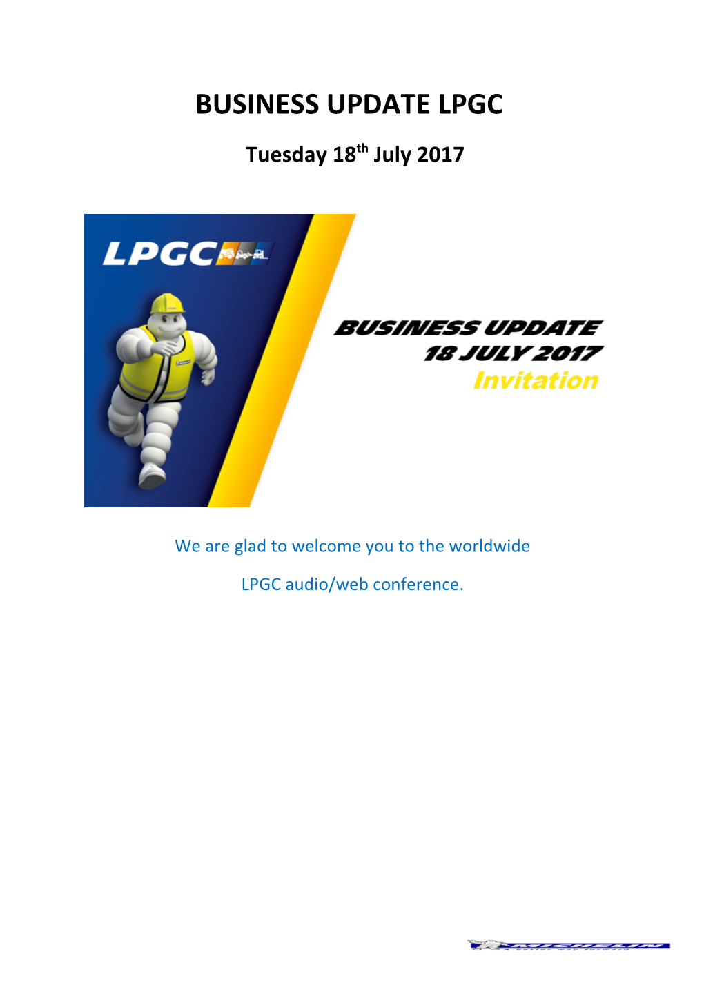 Business Update Lpgc